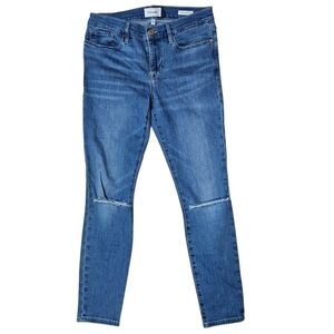 Frame Le Skinny De Jeanne Distressed Ripped Knee Denim Jeans size 29